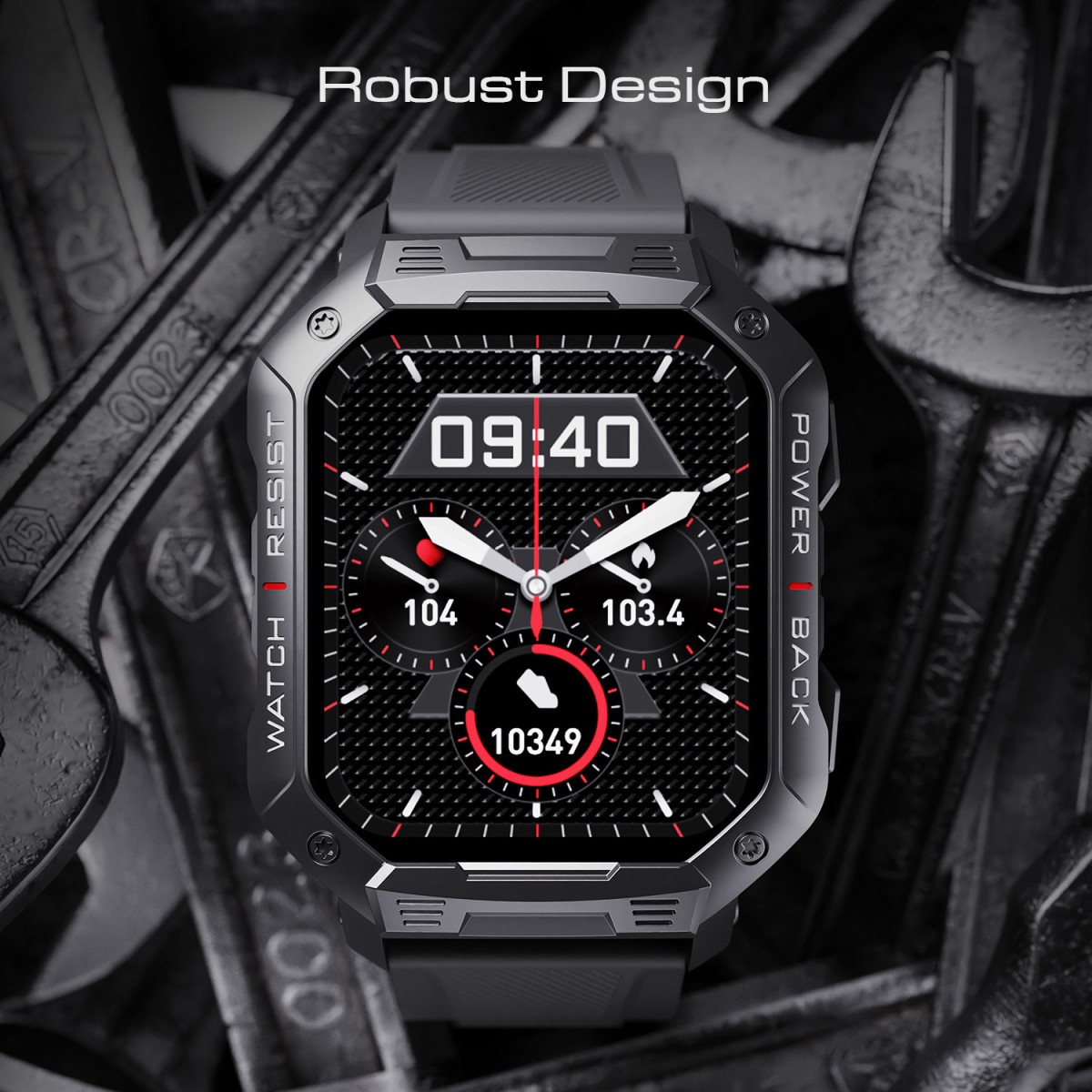 boAt Wave Force with 1.83 inch HD Display and Bluetooth Calling Smartwatch (Cool Grey Strap, Free Size)