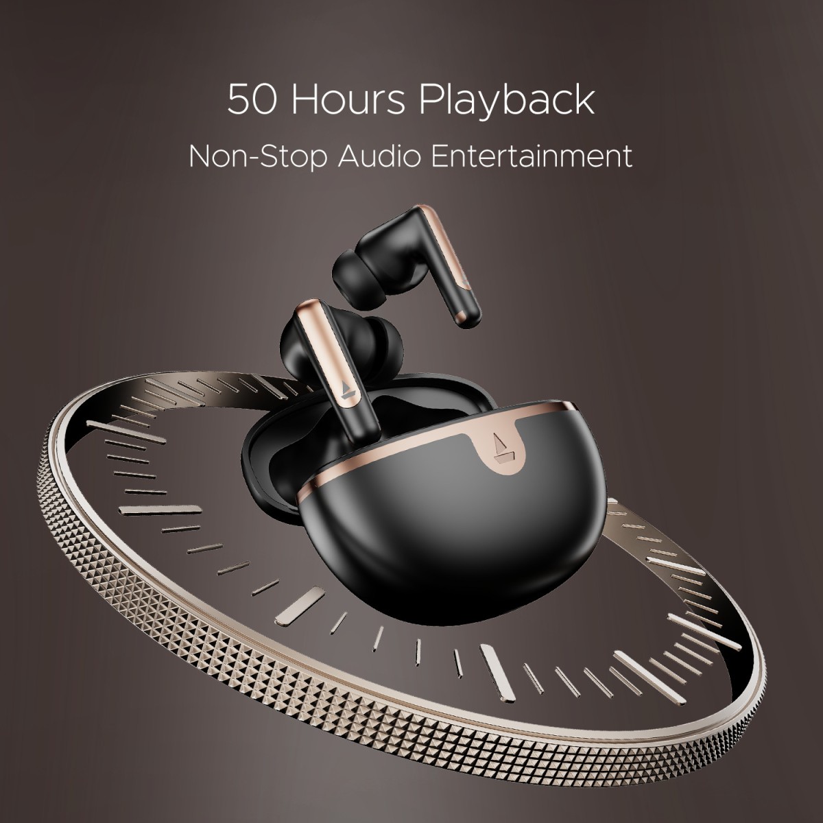 boAt Airdopes 161 ANC Elite w/ ANC, 50 HRS Playback, ASAP Charge & ENx Technology Bluetooth