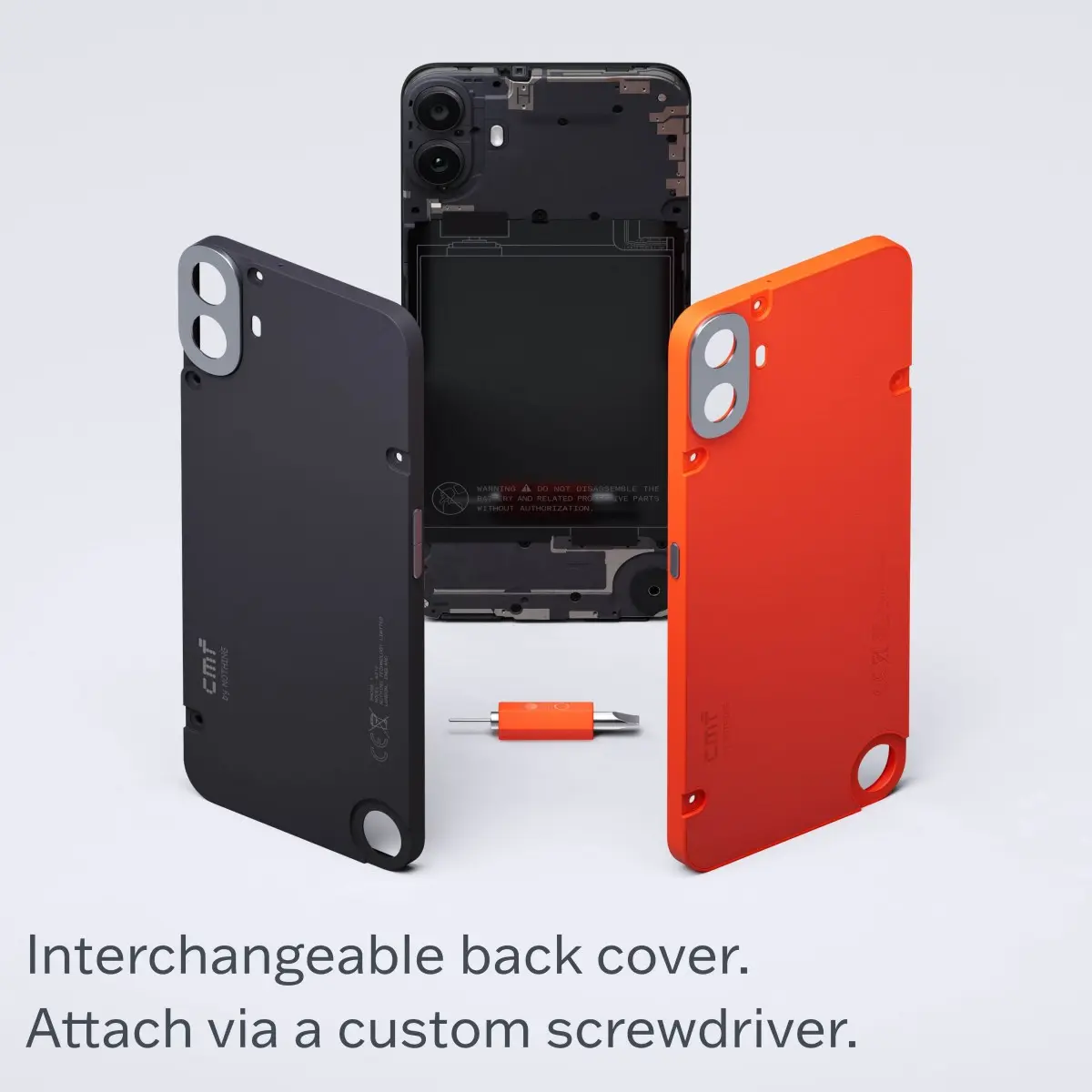 CMF by Nothing Back Replacement Cover for CMF Phone 1 (Blue, Pack of: 1)