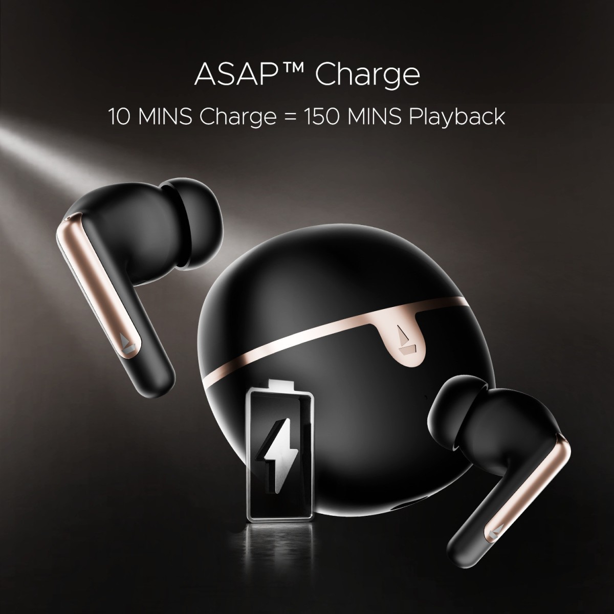 boAt Airdopes 161 ANC Elite w/ ANC, 50 HRS Playback, ASAP Charge & ENx Technology Bluetooth