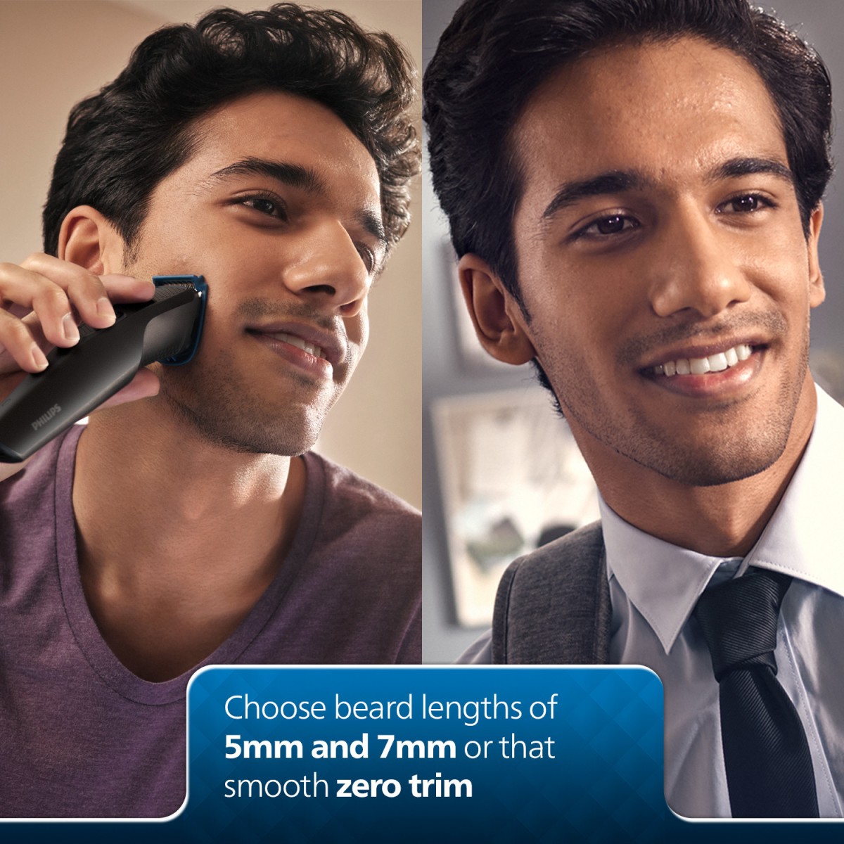 PHILIPS BT1233/18 Trimmer 30 min Runtime 4 Length Settings (Black)