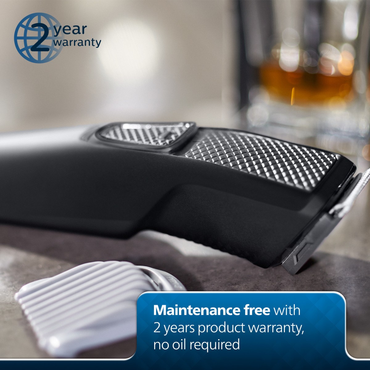 PHILIPS BT1233/18 Trimmer 30 min Runtime 4 Length Settings (Black)