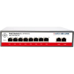 Match LB-Link BL-SF8002, 8 Port PoE Switch 8 Ports 100 Mbps Network Switch  (Grey)