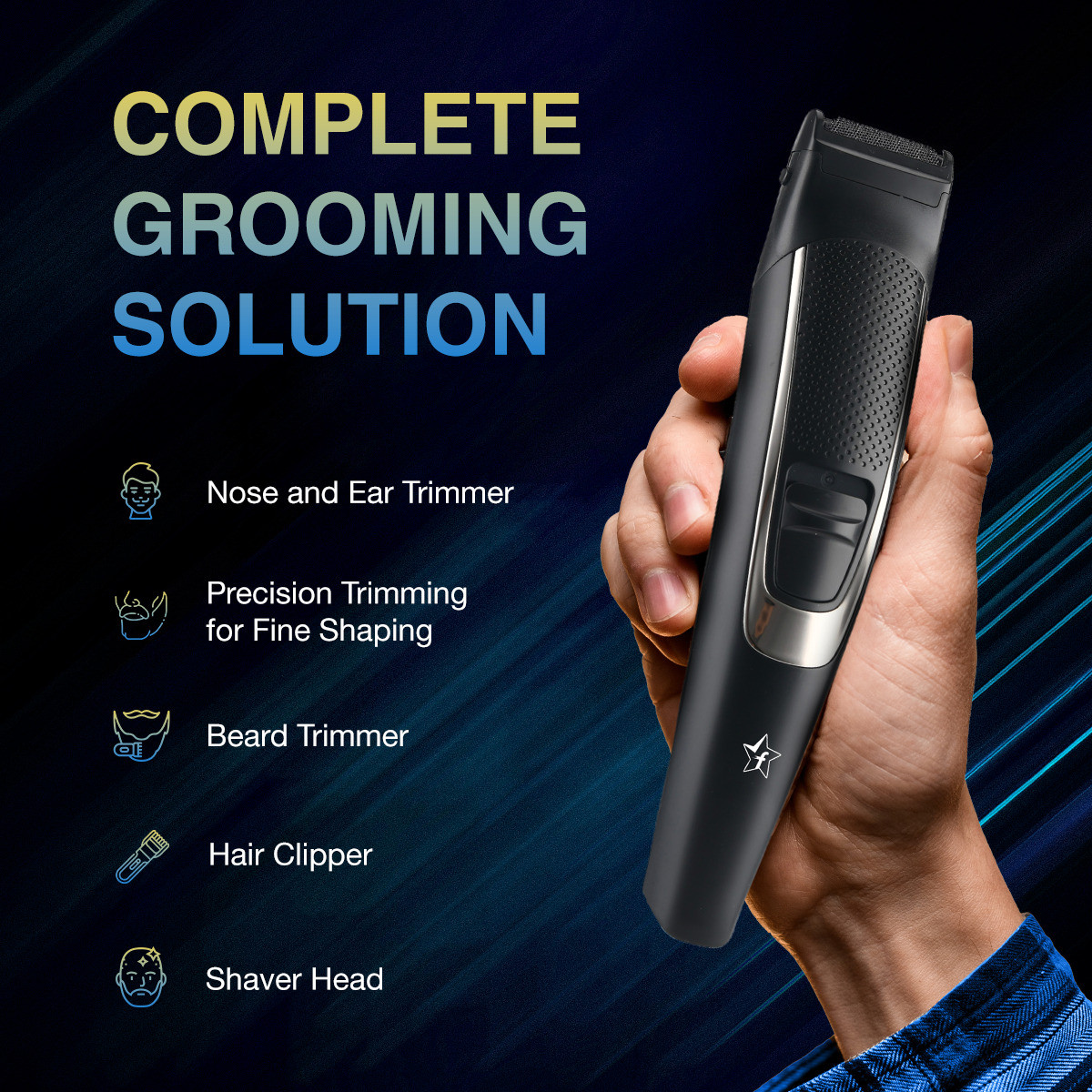 Flipkart SmartBuy FGK201 Trimmer 60 min Runtime 4 Length Settings