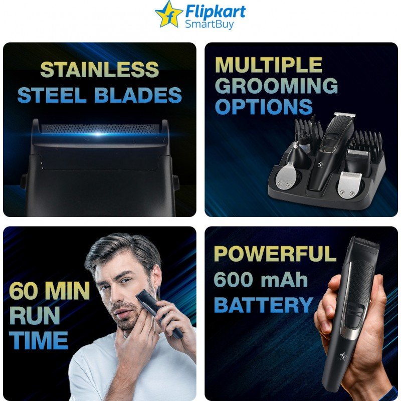 Flipkart SmartBuy FGK201 Trimmer 60 min Runtime 4 Length Settings Flipkart SmartBuy FGK201 Trimmer 60 min Runtime 4 Length Settings