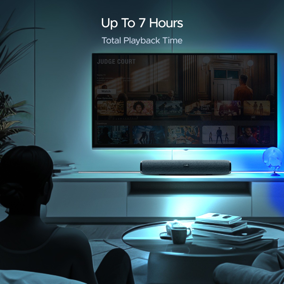 boAt Bar 590 with RMS, Dual Passive Radiatior & 7 Hours Playback 25 W Bluetooth Soundbar