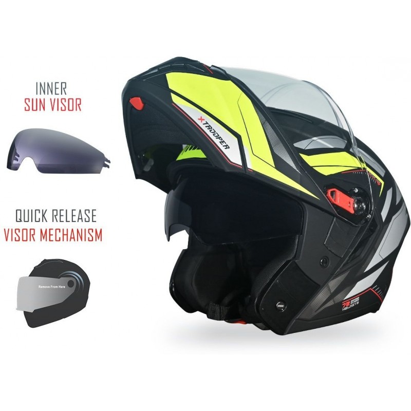 STUDDS Trooper D2 Motorbike Helmet (Multicolor) STUDDS Trooper D2 Motorbike Helmet (Multicolor)