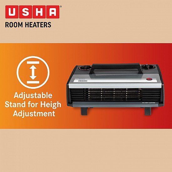 USHA Heat Convector 812 T 2000-Watt with Instant Heating Feature Room Heater (Black)