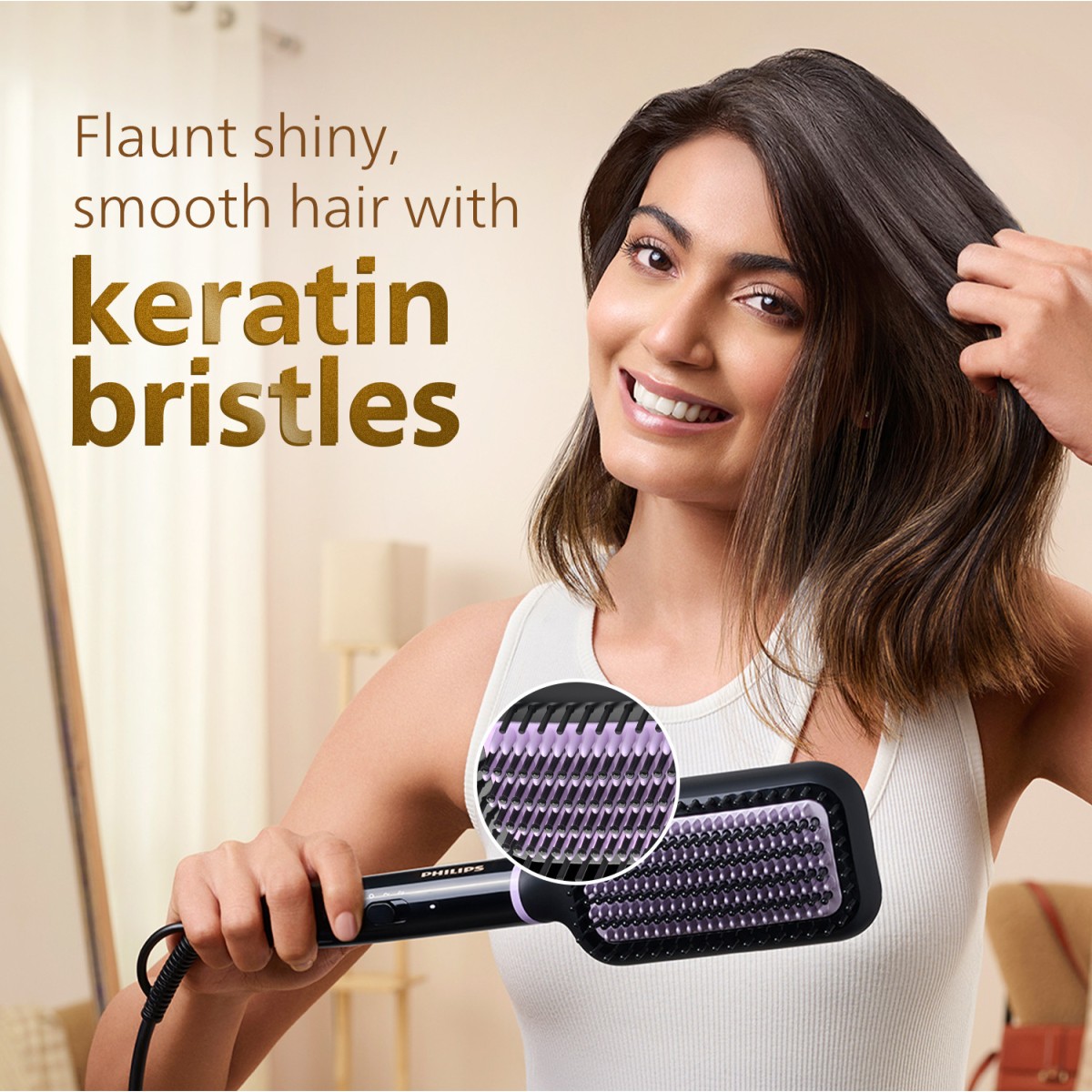 PHILIPS BHH896/10 Hair Straightener Brush