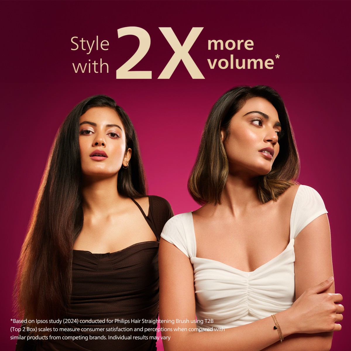 PHILIPS BHH896/10 Hair Straightener Brush