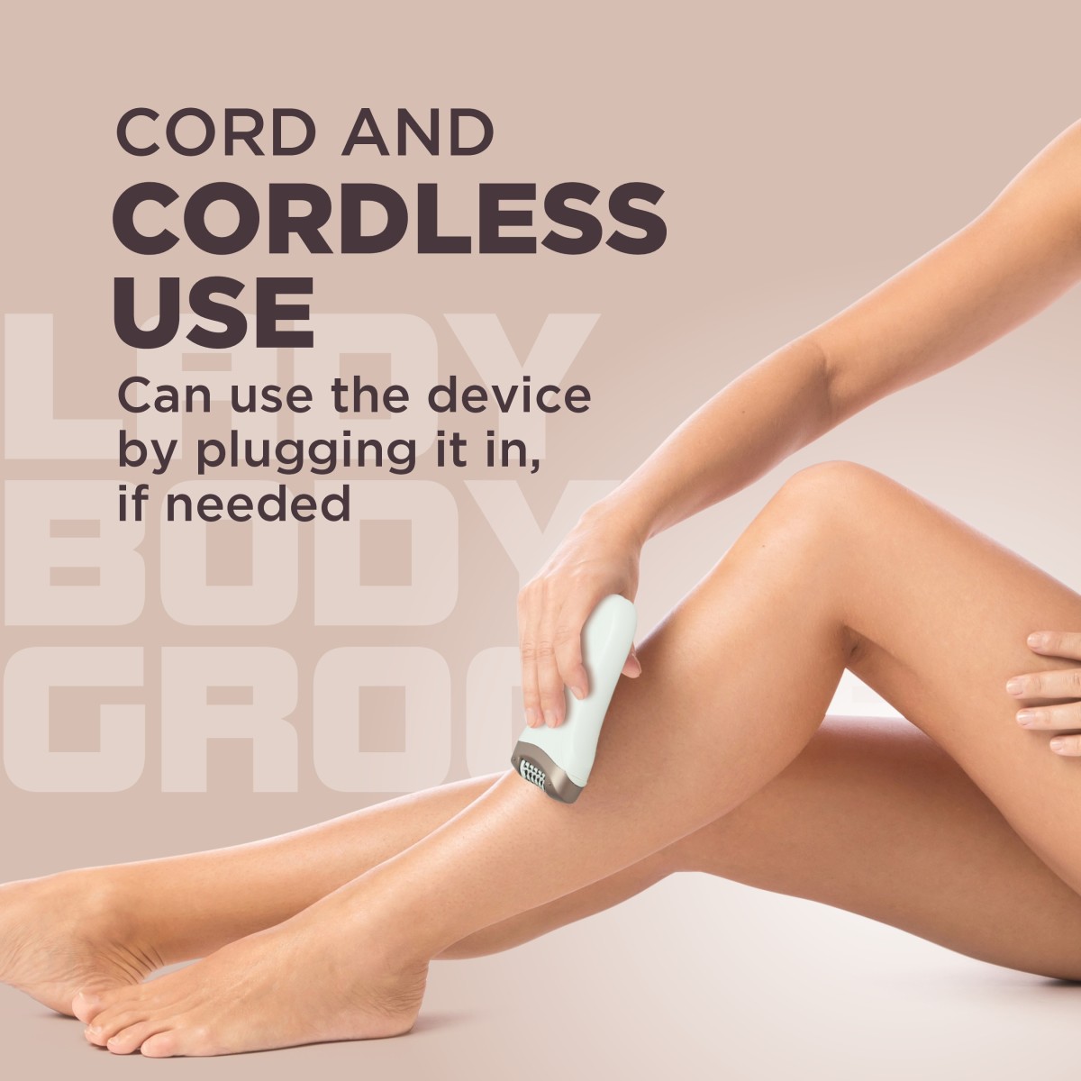 Havells FD5051 Epilator, Hair Removal for Women, Wet and Dry, Cordless, Rechargeable (White)