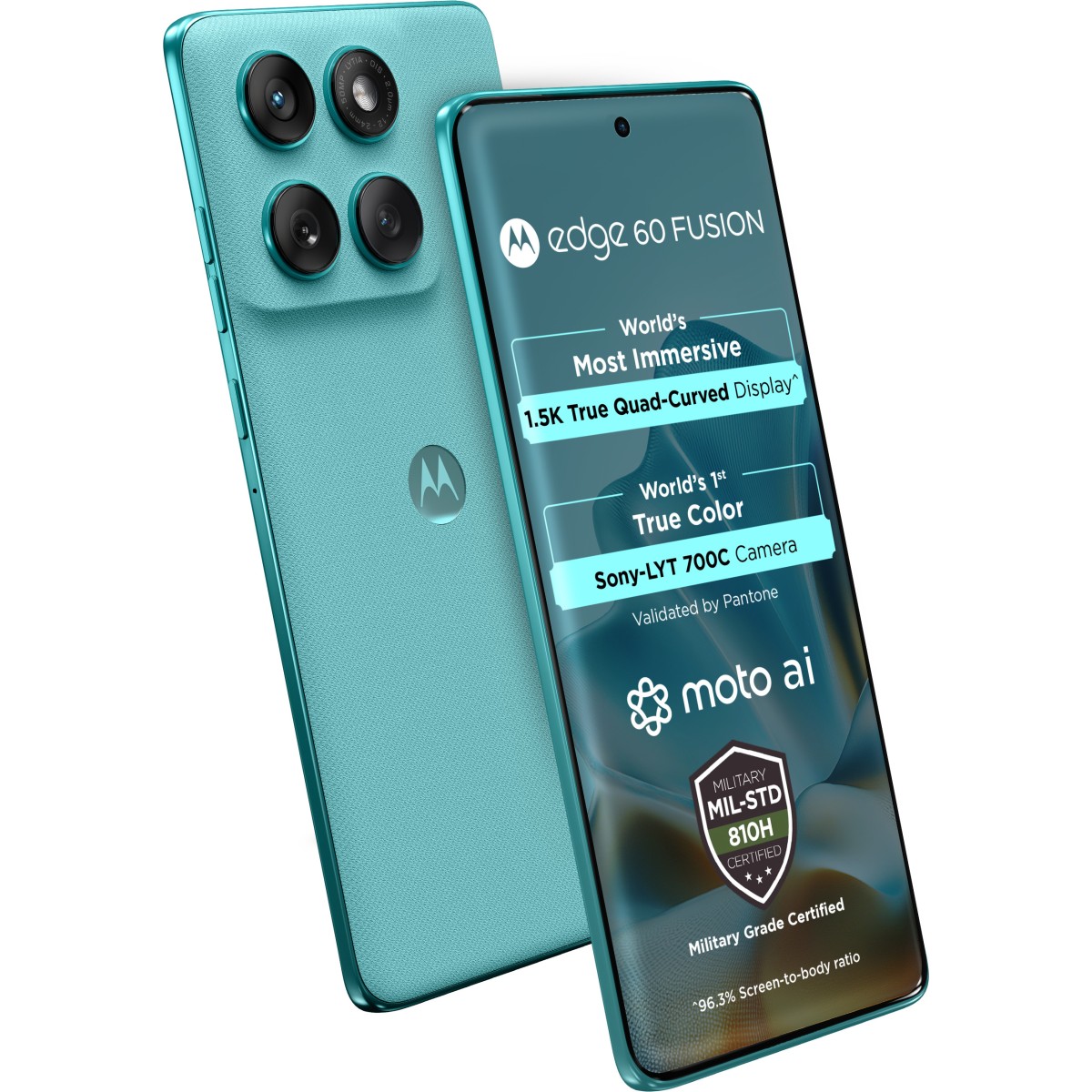 MOTOROLA Edge 60 Fusion 5G (PANTONE Amazonite, 256 GB) (12 GB RAM {open box}