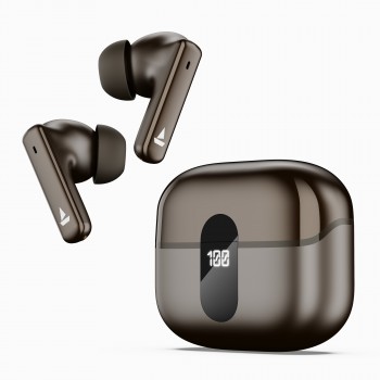 boAt Airdopes 181 Pro w/ 100 HRS Playback, 4 Mics ENx Technology & ASAP Charge Bluetooth  (Mocha Elegance, True Wireless)