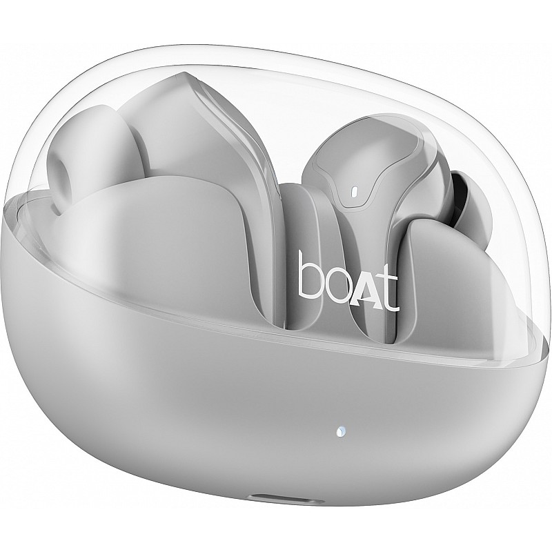 boAt Airdopes 311 Pro, 50HRS Battery, Fast Charge, Dual Mics ENx Tech, Transparent LID, Low Latency, IPX4, IWP Tech, v5.3 Bluetooth Earbuds, TWS Ear Buds Wireless Earphones with mic