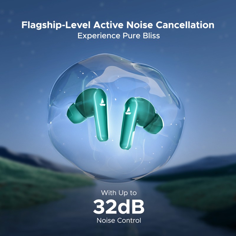 boAt Airdopes 131 Elite ANC w/ Active Noise Cancellation,60HRS Playback,Chrome Design Bluetooth (Active Teal, True Wireless) boAt Airdopes 131 Elite ANC w/ Active Noise Cancellation,60HRS Playback,Chrome Design Bluetooth (Active Teal, True Wireless)