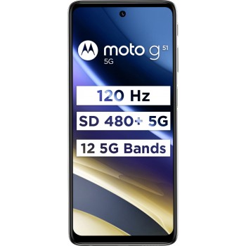 MOTOROLA G51 5G (Indigo Blue 4 GB RAM 64 GB Storage Refurbished 