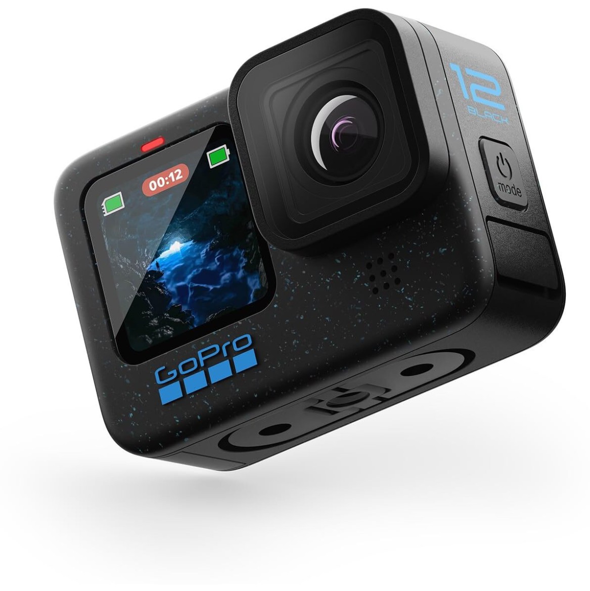 GoPro HERO12 DualLCDScreens 5.3K60 UltraHDVideo HyperSmooth 6.0withAutoBoostWaterproof Sports and Action Camera (Black, 27 MP)