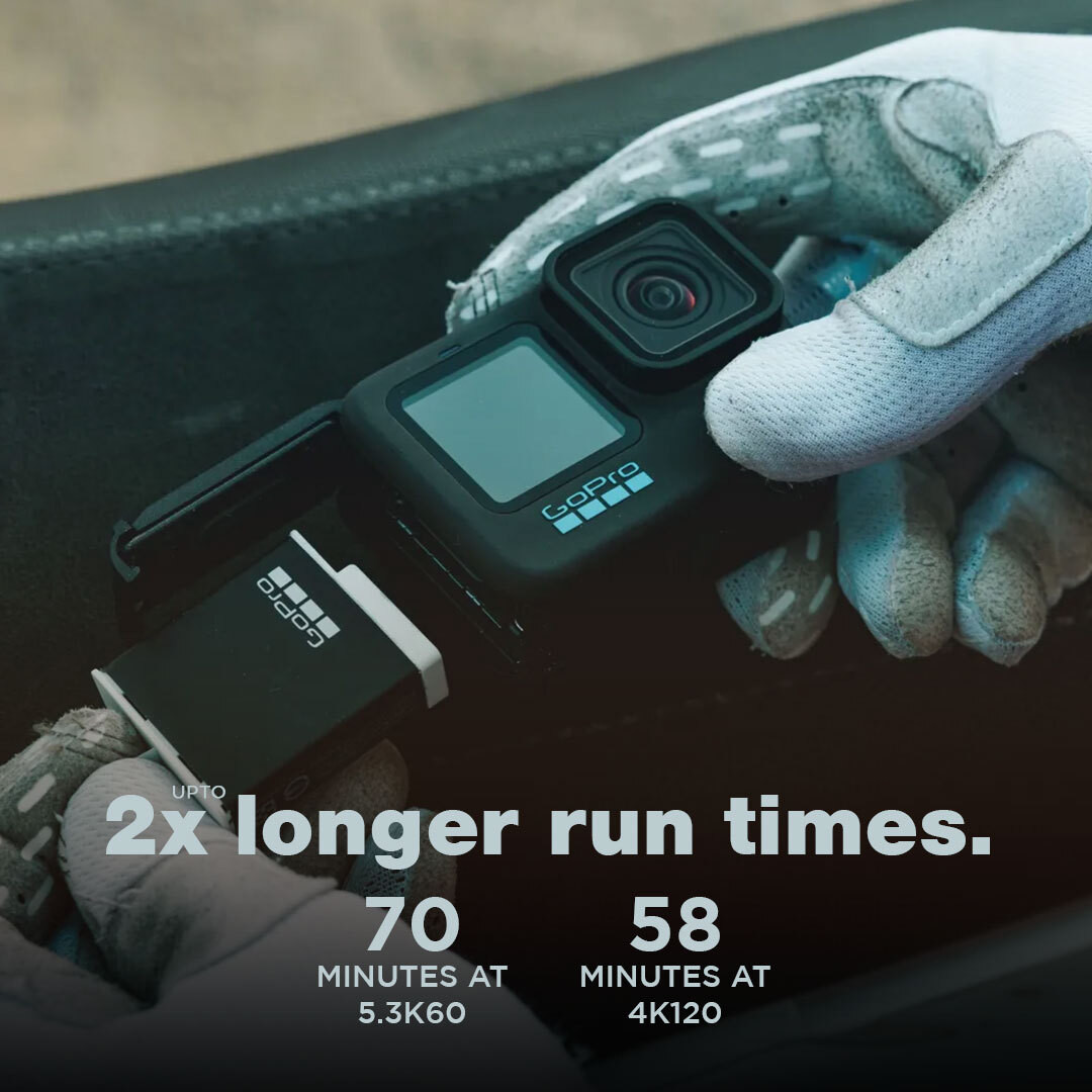 GoPro HERO12 DualLCDScreens 5.3K60 UltraHDVideo HyperSmooth 6.0withAutoBoostWaterproof Sports and Action Camera (Black, 27 MP)