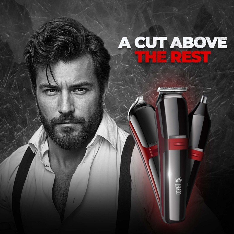 Beardo Ape-X 3-in-1 Multipurpose Trimmer for Men Grooming Kit Black Beardo Ape-X 3-in-1 Multipurpose Trimmer for Men Grooming Kit Black