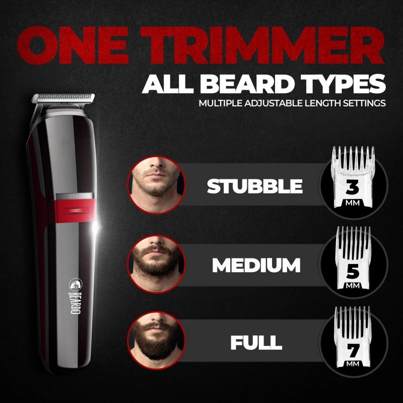 Beardo Ape-X 3-in-1 Multipurpose Trimmer for Men Grooming Kit Black Beardo Ape-X 3-in-1 Multipurpose Trimmer for Men Grooming Kit Black