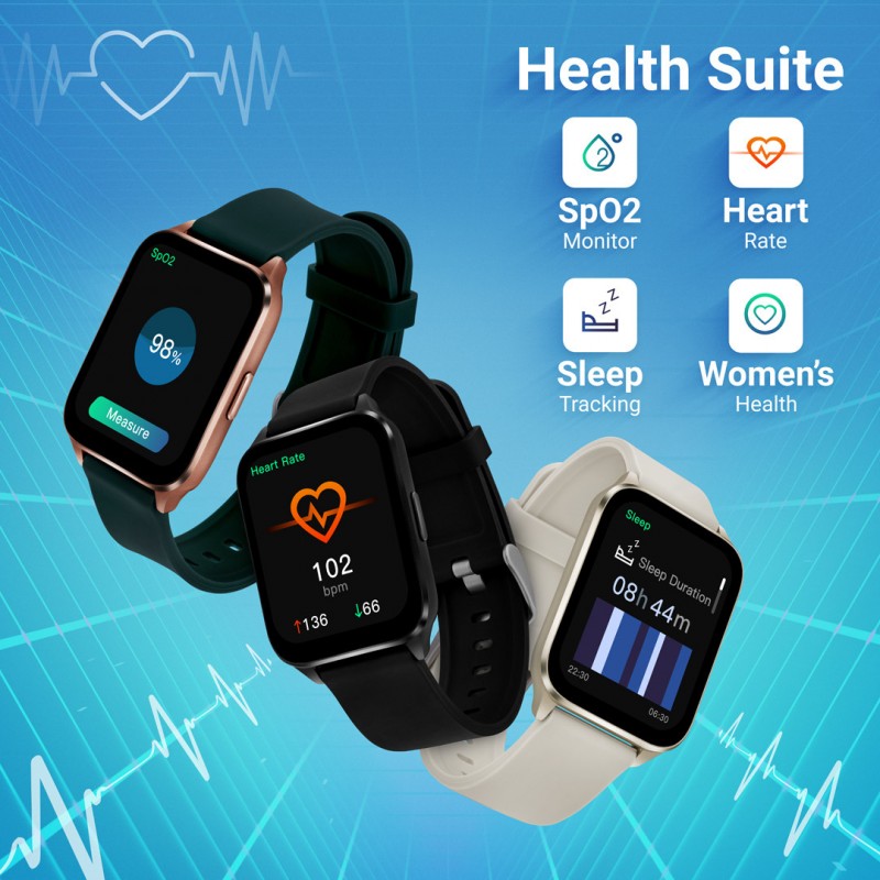 Fastrack Reflex Beat+ 1.69 inch UltraVU Display|500 Nits|60 Sports Modes|100+ Watchfaces Smartwatch Fastrack Reflex Beat+ 1.69 inch UltraVU Display|500 Nits|60 Sports Modes|100+ Watchfaces Smartwatch