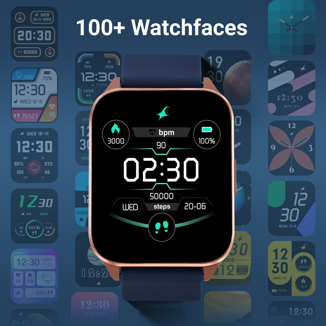 Fastrack Reflex Beat+ 1.69 inch UltraVU Display|500 Nits|60 Sports Modes|100+ Watchfaces Smartwatch