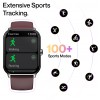 Ambrane Wise Eon Pro1.85 lucid display with BT calling Smartwatch  (Black Strap, Regular)