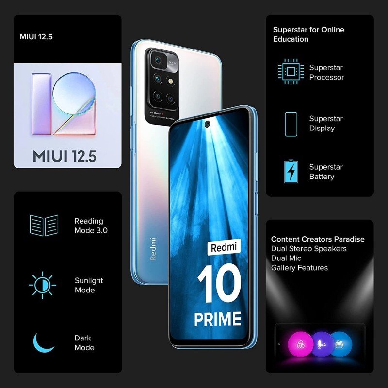 REDMI 10 Prime (Bifrost Blue, 128 GB) (6 GB RAM) REDMI 10 Prime (Bifrost Blue, 128 GB) (6 GB RAM)