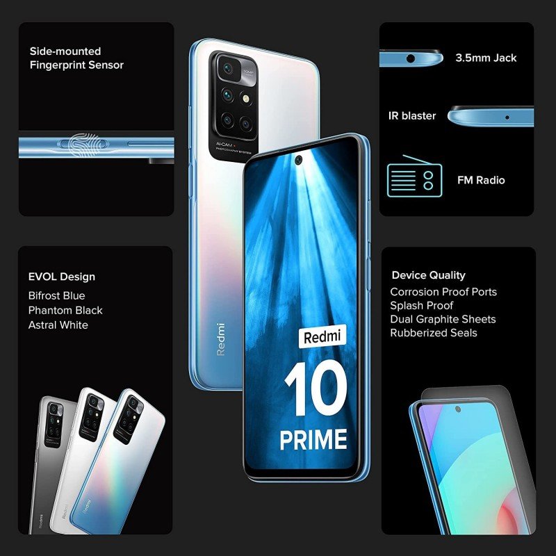 REDMI 10 Prime (Bifrost Blue, 128 GB) (6 GB RAM) REDMI 10 Prime (Bifrost Blue, 128 GB) (6 GB RAM)