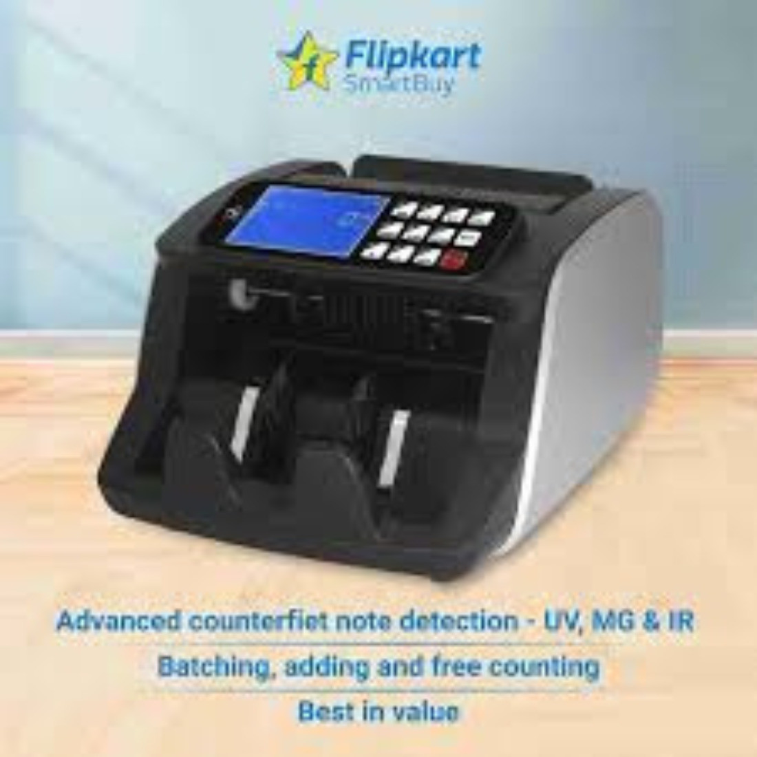 Flipkart SmartBuy Ultra Heavy Duty Fake Note Detection With External Display Note Counting Machine (Counting Speed - 1001 notes min)