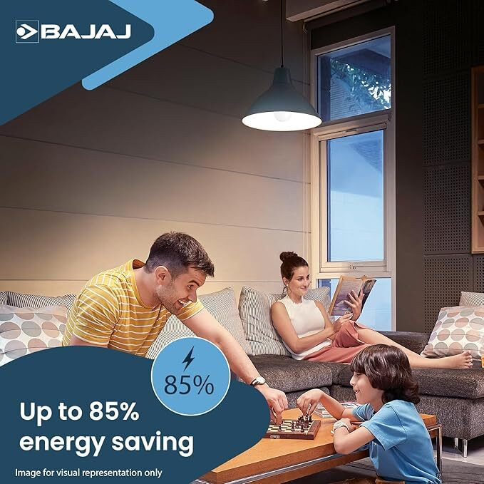 BAJAJ 9 W Basic Standard B22 LED Bulb  (White, Pack of 5)
