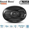 Sound Boss Performance Auditor SB-6979 6x9 3-Way 480W Co-Axial Car Speakers Sound Boss Performance Auditor SB-6979 6x9 3-Way 480W Co-Axial Car Speakers