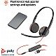 Poly by Plantronics - Blackwire 3225 USB-A Wired Headset - Dual-Ear (Stereo) Wired Over Ear Headphones with Mic - Connect to PC/Mac via USB-A or Mobile/Tablet via 3.5 mm Connector (209747-22)