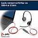 Poly by Plantronics - Blackwire 3225 USB-A Wired Headset - Dual-Ear (Stereo) Wired Over Ear Headphones with Mic - Connect to PC/Mac via USB-A or Mobile/Tablet via 3.5 mm Connector (209747-22)