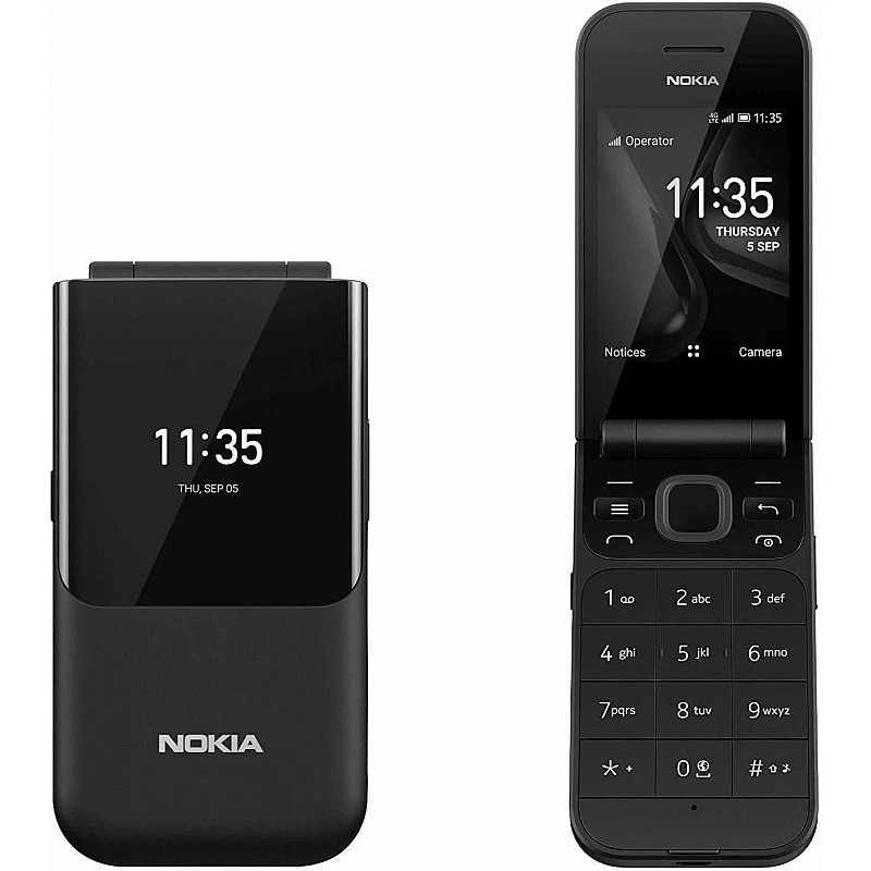 Nokia 2720 Flip (Black, 4 GB)  (512 MB RAM)