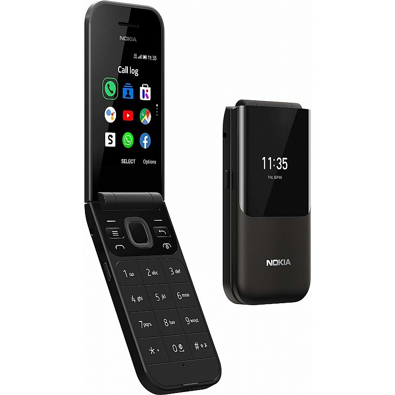 Nokia 2720 Flip (Black, 4 GB)  (512 MB RAM)