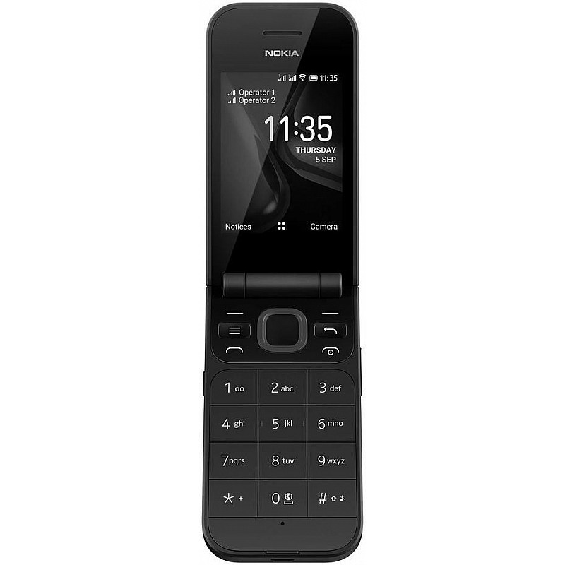 Nokia 2720 Flip (Black, 4 GB)  (512 MB RAM)