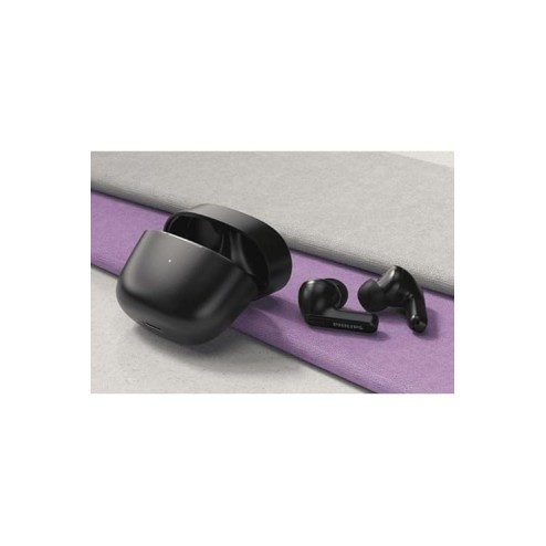 Philips Audio TAT2206 TWS Earbuds with IPX4, 6+12 Hours Play time, Black Philips Audio TAT2206 TWS Earbuds with IPX4, 6+12 Hours Play time, Black