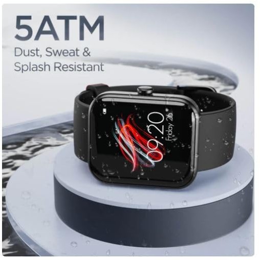 boAt Wave Select Smartwatch 1.69"(4.29 cm) Colour HD Display, 20+ Active Sport Modes (Active Black)