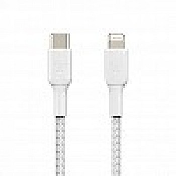 Belkin Apple Certified Lightning to Type C Cable, Fast Charging for iPhone (1 meters) – White