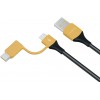 realme 2-in-1 Cable 2 A 1.5 m 4818187  (Compatible with Mobile, Tablet, Earphone, Black, One Cable)