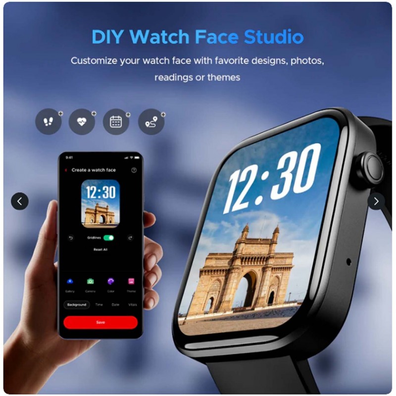 boAt Wave Astra 3 Smartwatch (Active Black Strap, Free Size) boAt Wave Astra 3 Smartwatch (Active Black Strap, Free Size)