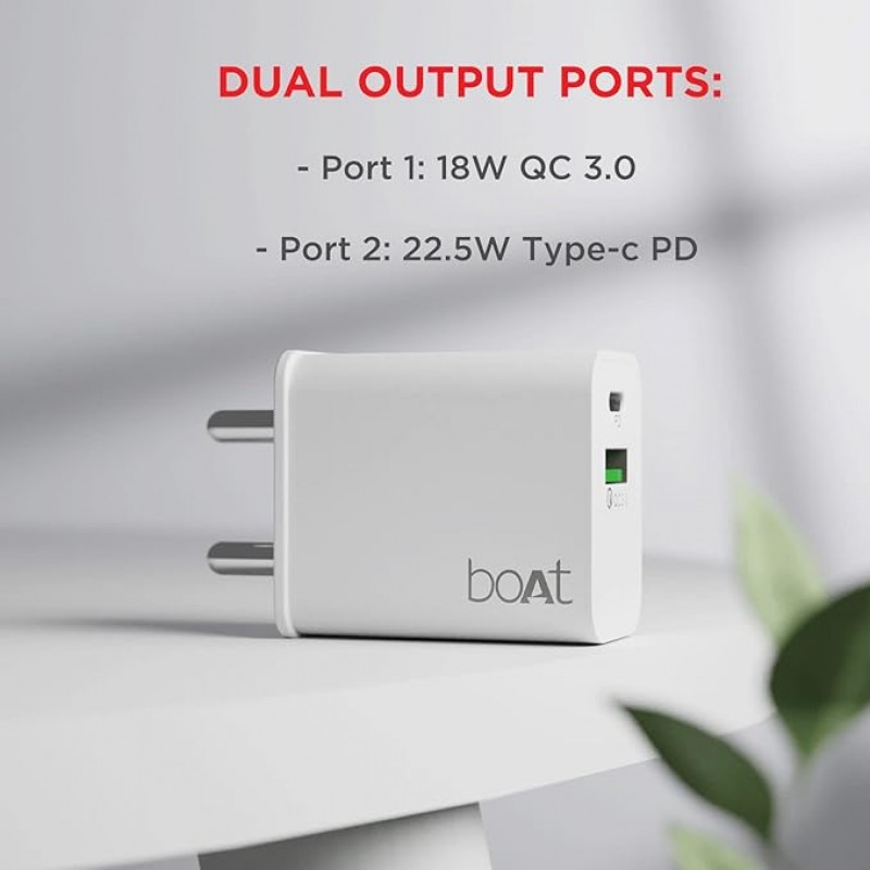 boat DV 22.5W QCPD Pd DV 22.5W QCPD White with Free PD Cable boat DV 22.5W QCPD Pd DV 22.5W QCPD White with Free PD Cable