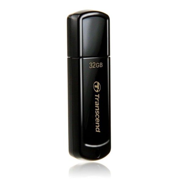 Transcend JetFlash 350 8 GB USB 2.0 Pen Drive - Black Transcend JetFlash 350 8 GB USB 2.0 Pen Drive - Black