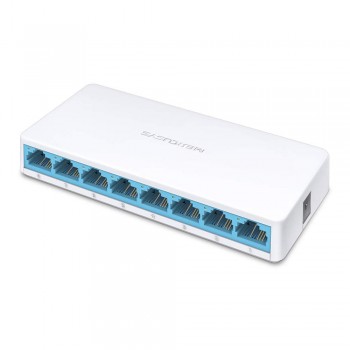 Mercusys MS108 8-Port 10/100Mbps Desktop Switch | RJ45 Ports | auto MDI/MDIX Supported | Plug and Play | Sleek,Ultra-Compact Design | Expand Ethernet Network