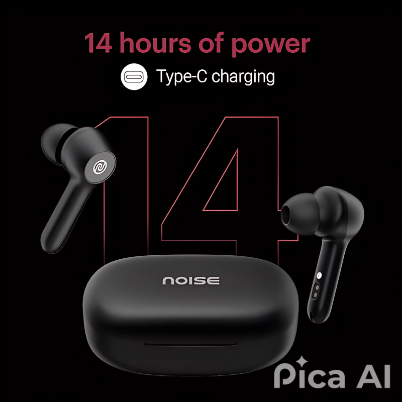 Noise Buds VS201 V2 in-Ear Truly Wireless Earbuds with Dual Equalizer Total 14-Hour Playtime Full Touch Control (Charcoal Black) Noise Buds VS201 V2 in-Ear Truly Wireless Earbuds with Dual Equalizer Total 14-Hour Playtime Full Touch Control (Charcoal Black)