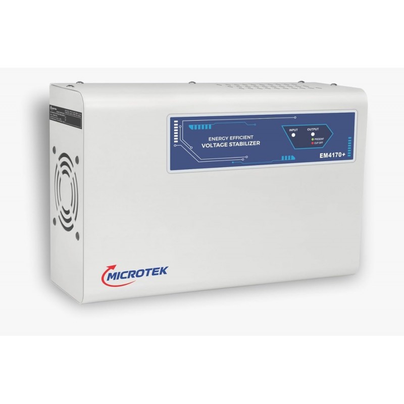 Microtek EM 4170+ Automatic Air Conditioners (A.C.) Voltage Stabilizer upto 1.5 Ton Working Power 170V-270V with 3 Year Warranty (White) Microtek EM 4170+ Automatic Air Conditioners (A.C.) Voltage Stabilizer upto 1.5 Ton Working Power 170V-270V with 3 Year Warranty (White)