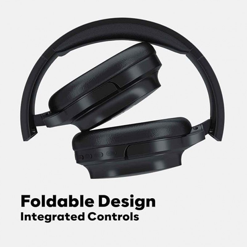 GOVO GOBOLD 600 Bluetooth Wireless On Ear Headphones with Mic, 15H Play Time, 40MM Driver, Black GOVO GOBOLD 600 Bluetooth Wireless On Ear Headphones with Mic, 15H Play Time, 40MM Driver, Black