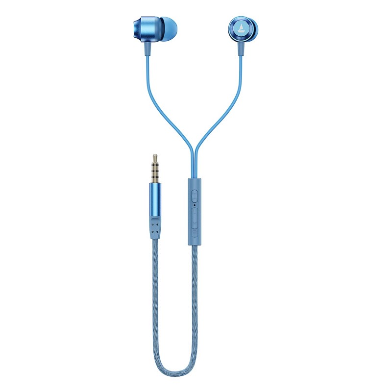 boAt Bassheads 162 V2 Wired Earphones with 10Mm Drivers, Metallic in Ear Earbuds, Integrated Controls, in-Line Microphone, Ergonomic Fit, Braided Cable & 3.5Mm Jack(Calm Blue) boAt Bassheads 162 V2 Wired Earphones with 10Mm Drivers, Metallic in Ear Earbuds, Integrated Controls, in-Line Microphone, Ergonomic Fit, Braided Cable & 3.5Mm Jack(Calm Blue)