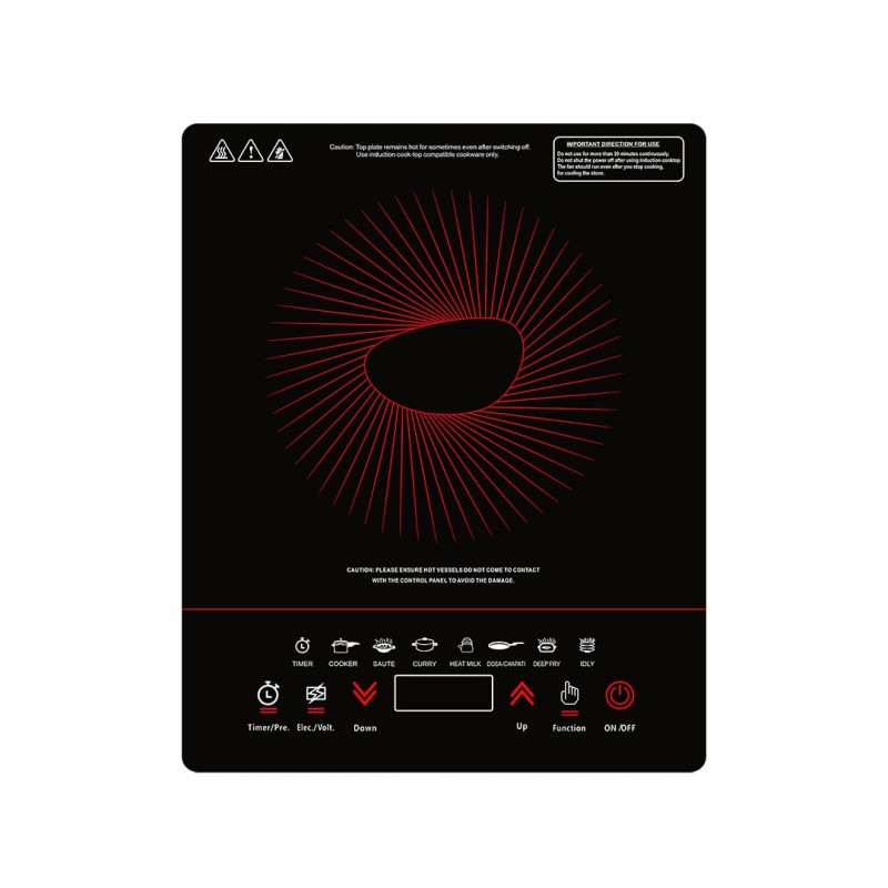 Pigeon By Stovekraft 14429 Acer Plus 1800 Watt Induction Cooktop with Feather Touch Control (Black) Pigeon By Stovekraft 14429 Acer Plus 1800 Watt Induction Cooktop with Feather Touch Control (Black)